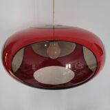 Vintage UFO red pendant lamp Luigi Colani