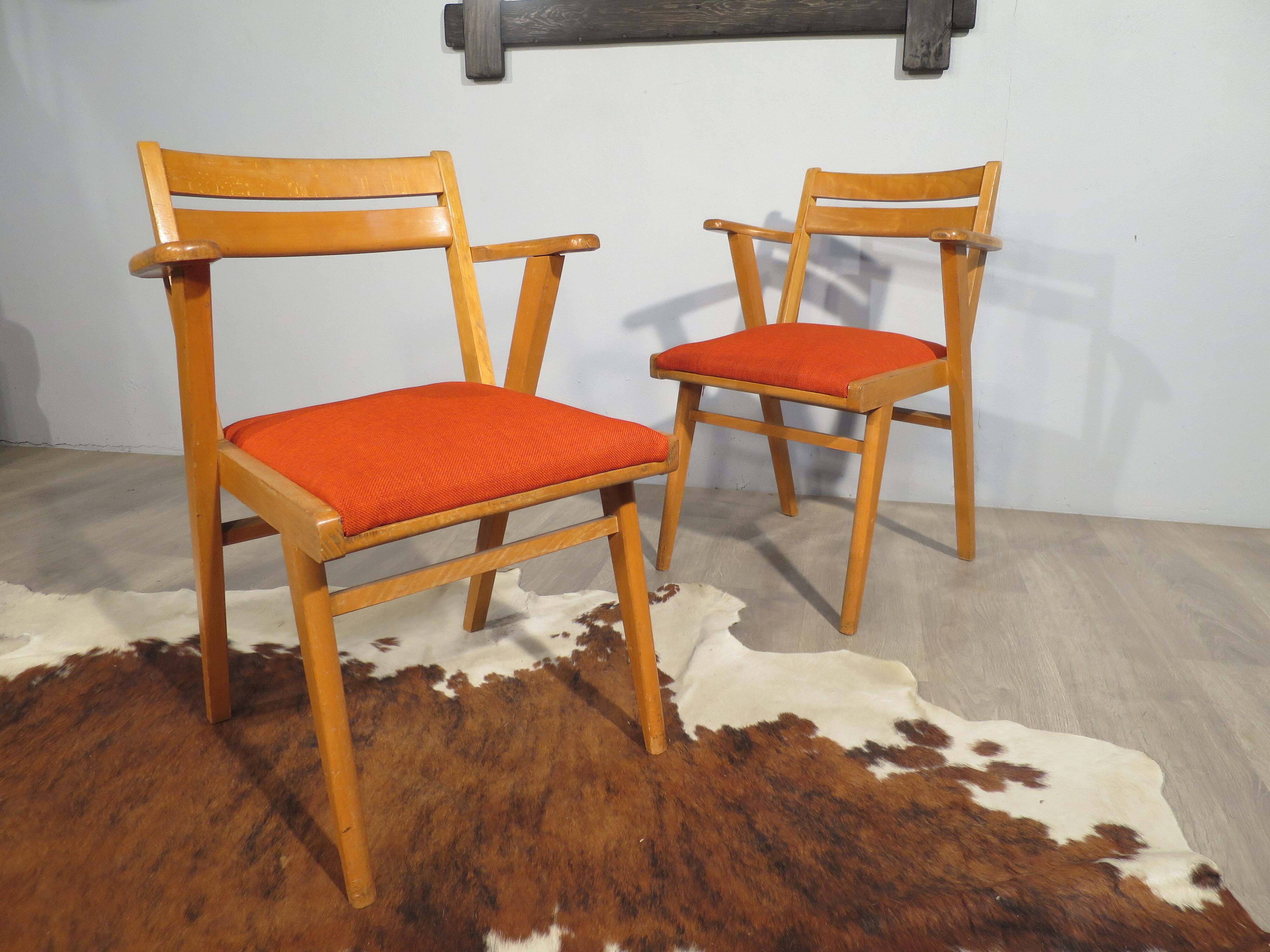 Paire de fauteuils bridge année 50