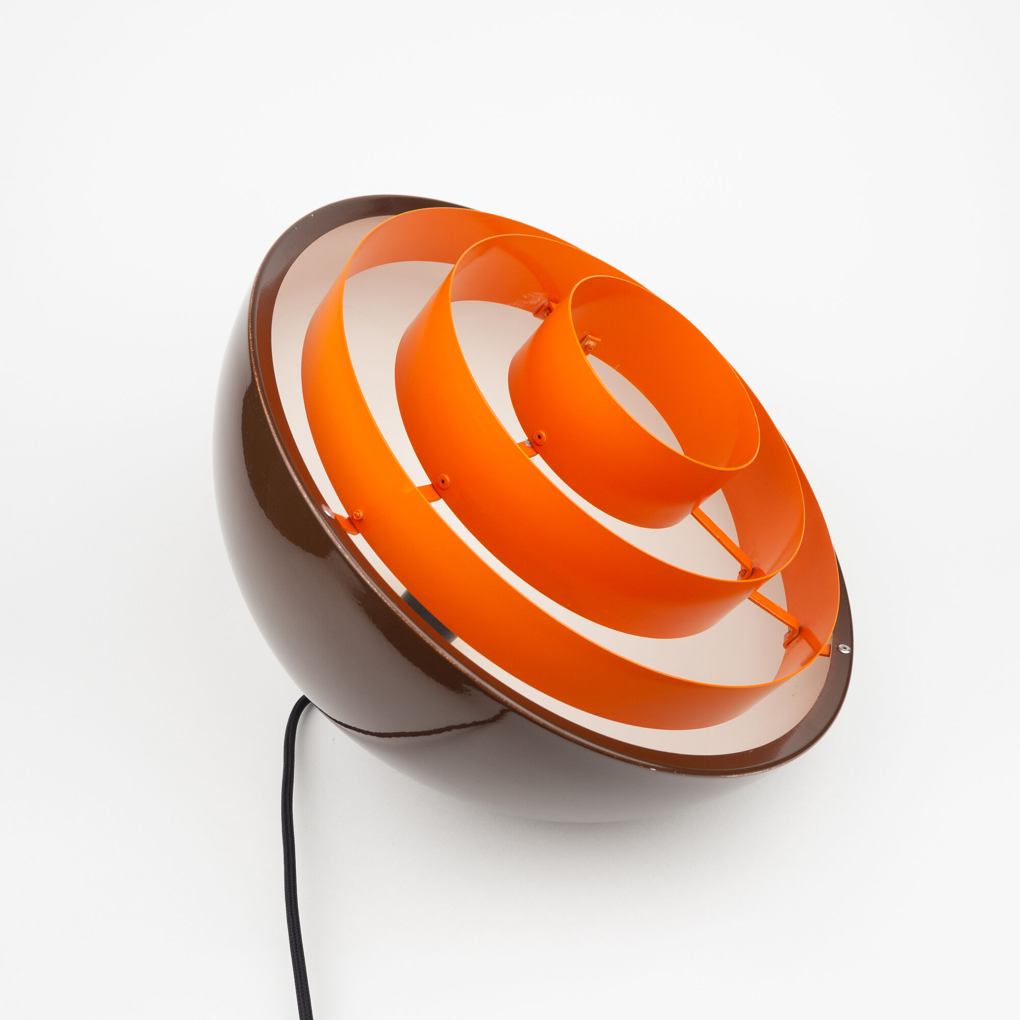 Danish vintage pendant lamp Milieu by Jo Hammerborg, Fog og Morup, 1970s
