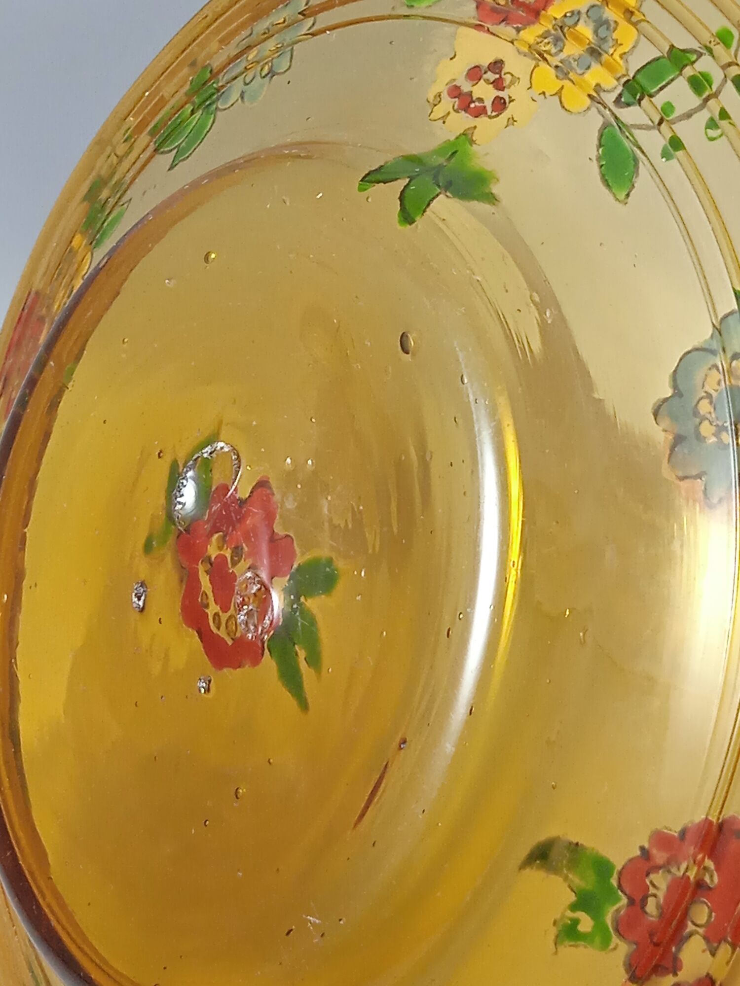 Set of 5 plates in blown glass Gordiola Mallorca