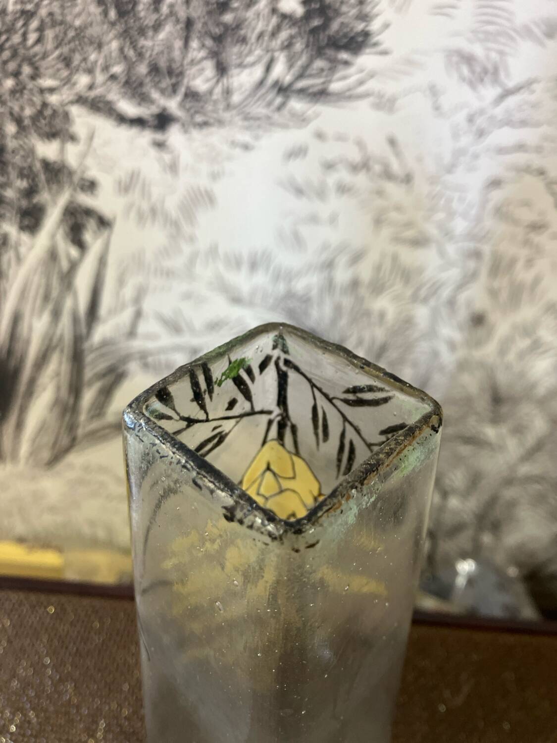 Pair of Flower Vases Signed Jem (legras)