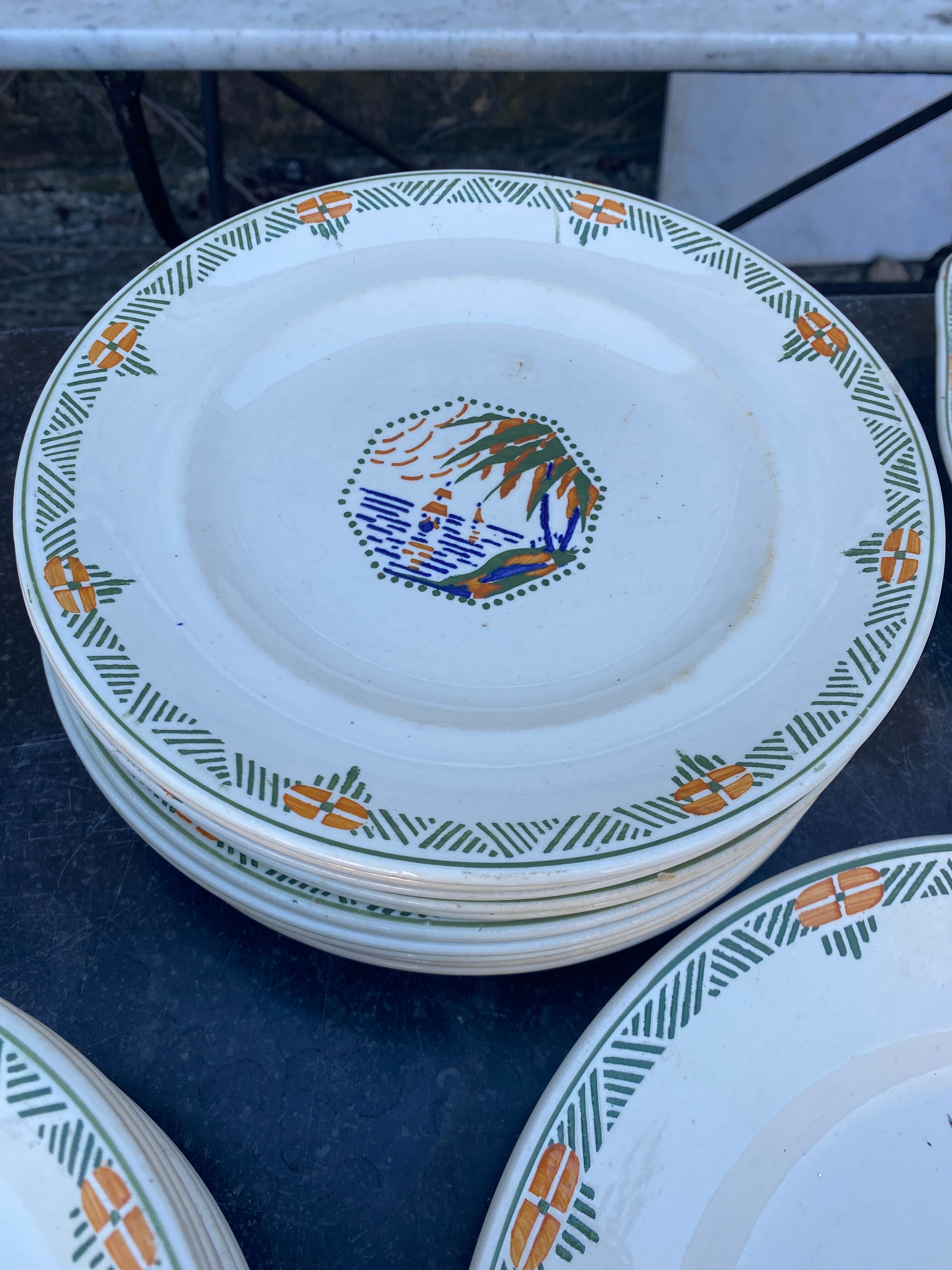 Tableware service Longwy Frejus