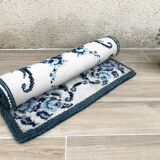 Bohemian pure wool blue rug 125x78cm