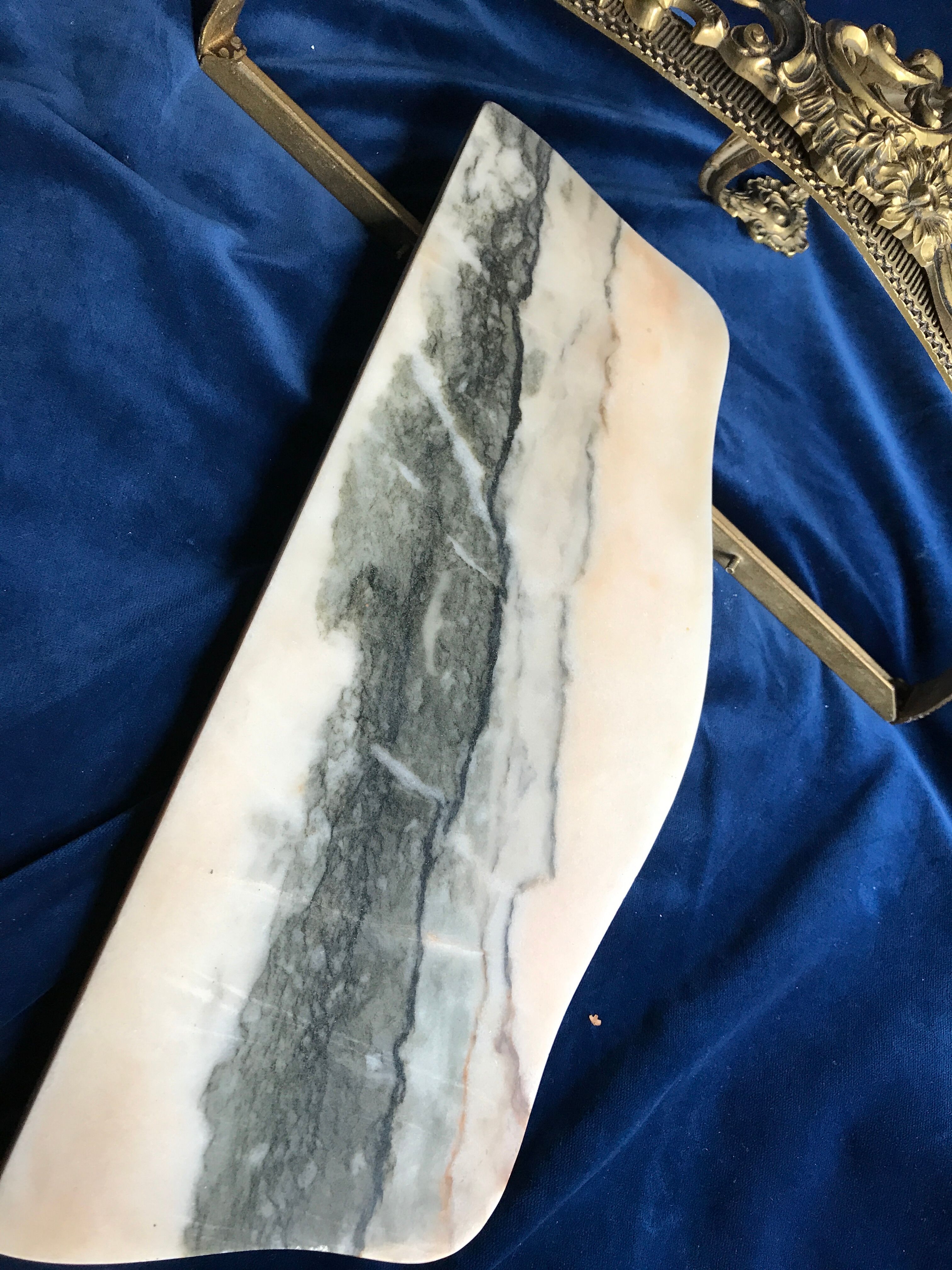 Console style Lois XV in bronze and marble