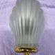 4 pressed glass wall lights with shell decor