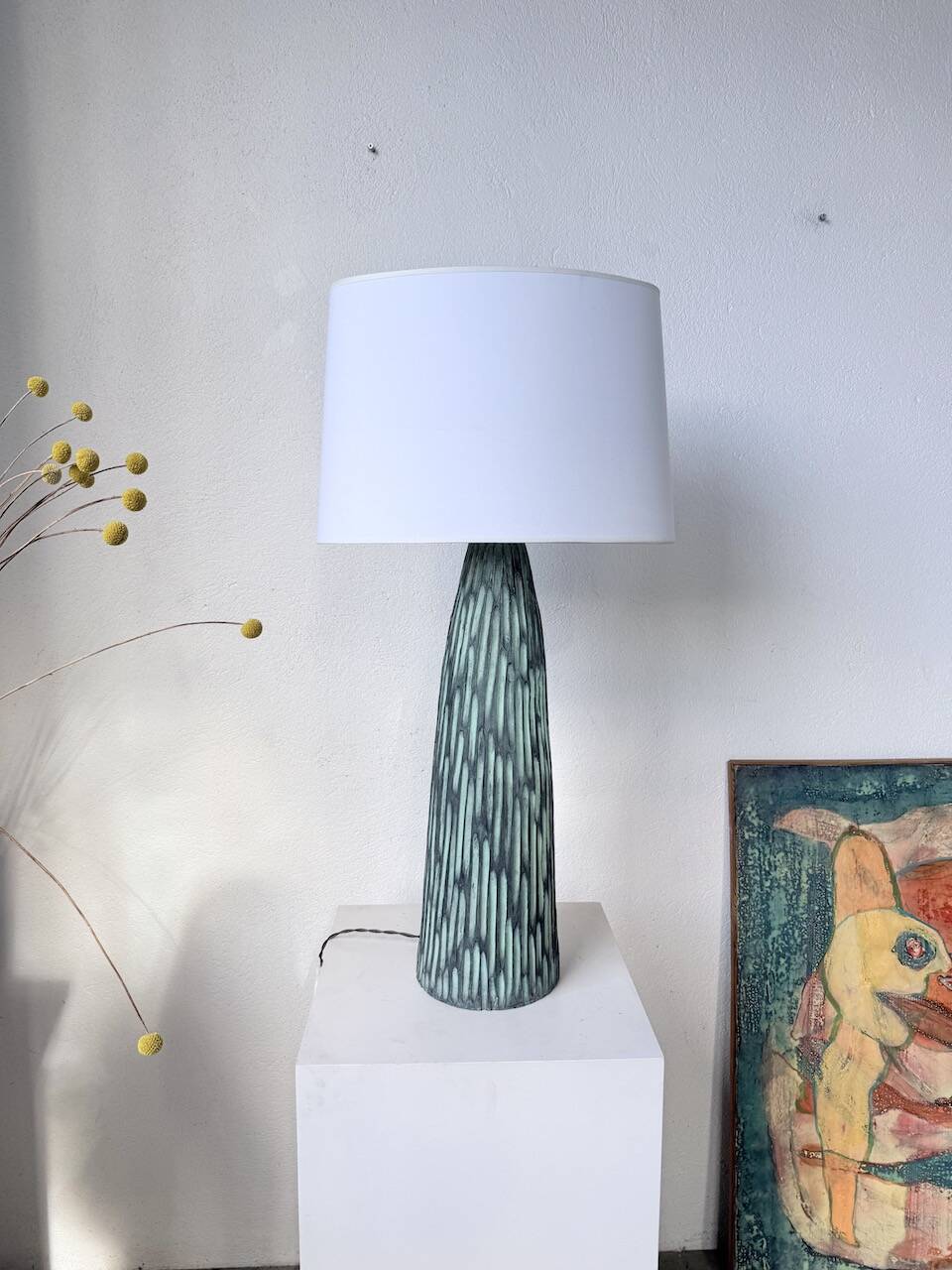 XL ceramic lamp from the 60s blin