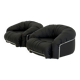 Italian Space Age armchairs in black