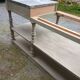 Grand meuble style drapier en bois et zinc