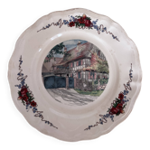 Assiettes Obernai par Henri Loux faïencerie de Sarreguemines