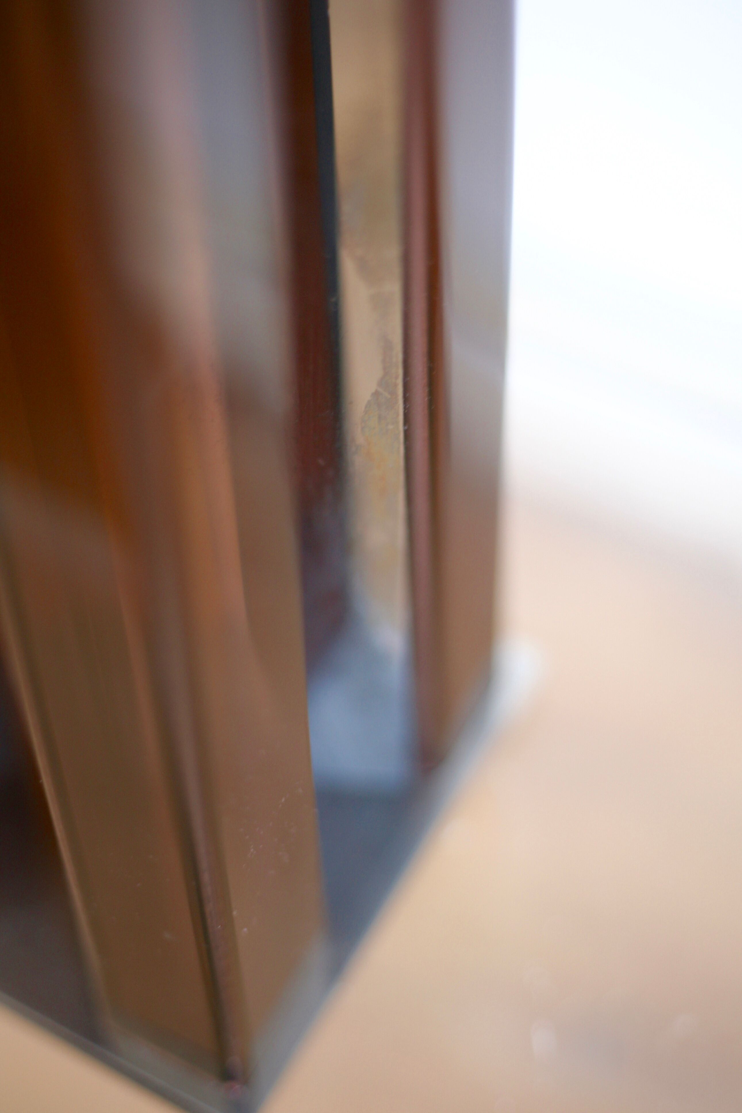 Kinetic lamp 70s, altuglas and chrome steel. France, circa 1970