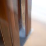 Kinetic lamp 70s, altuglas and chrome steel. France, circa 1970