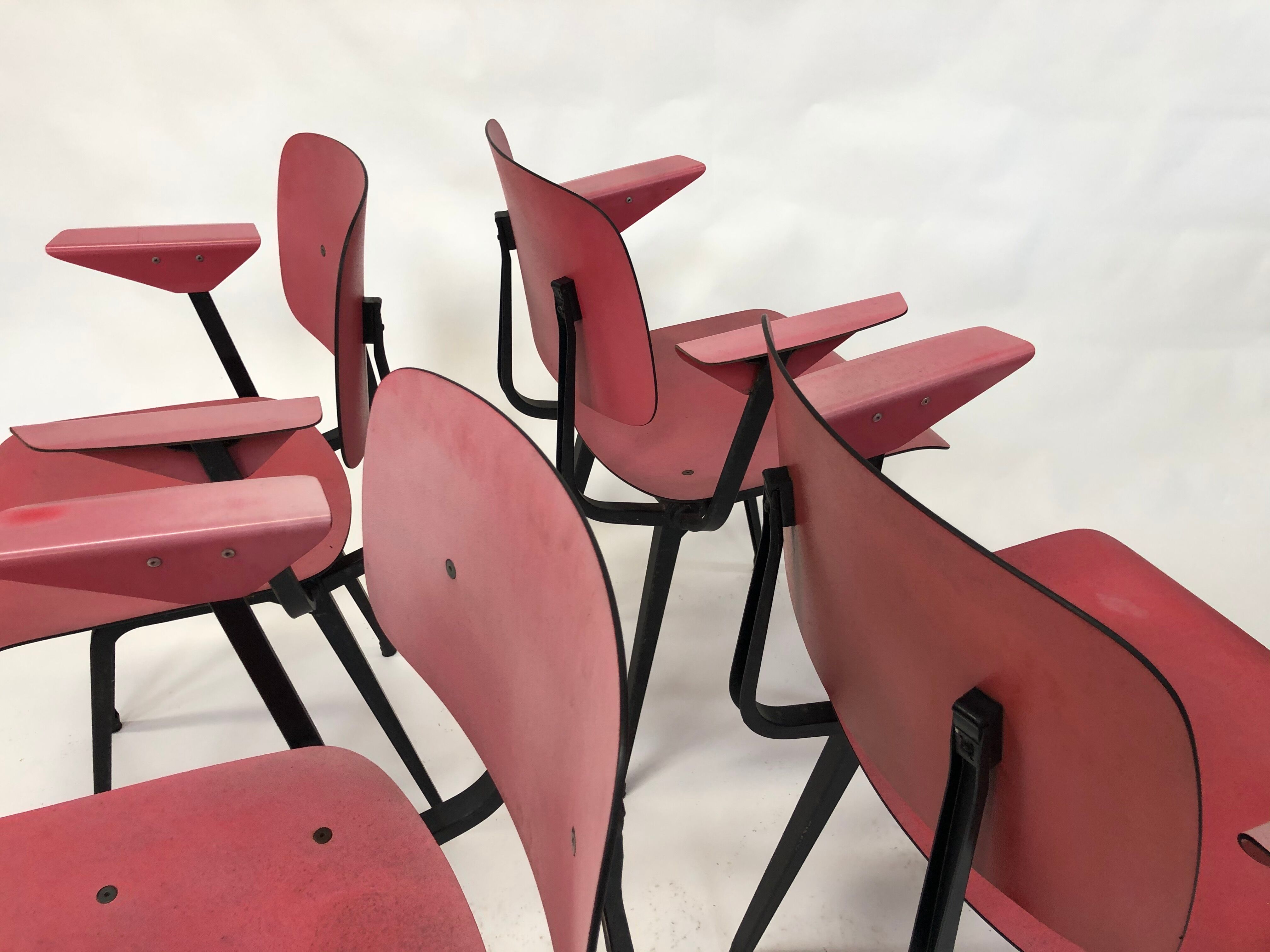 Lot of 4 chairs Friso Kramer model Revolt