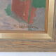 Modernist landscape painting by Hjalmar Lundström 1950's