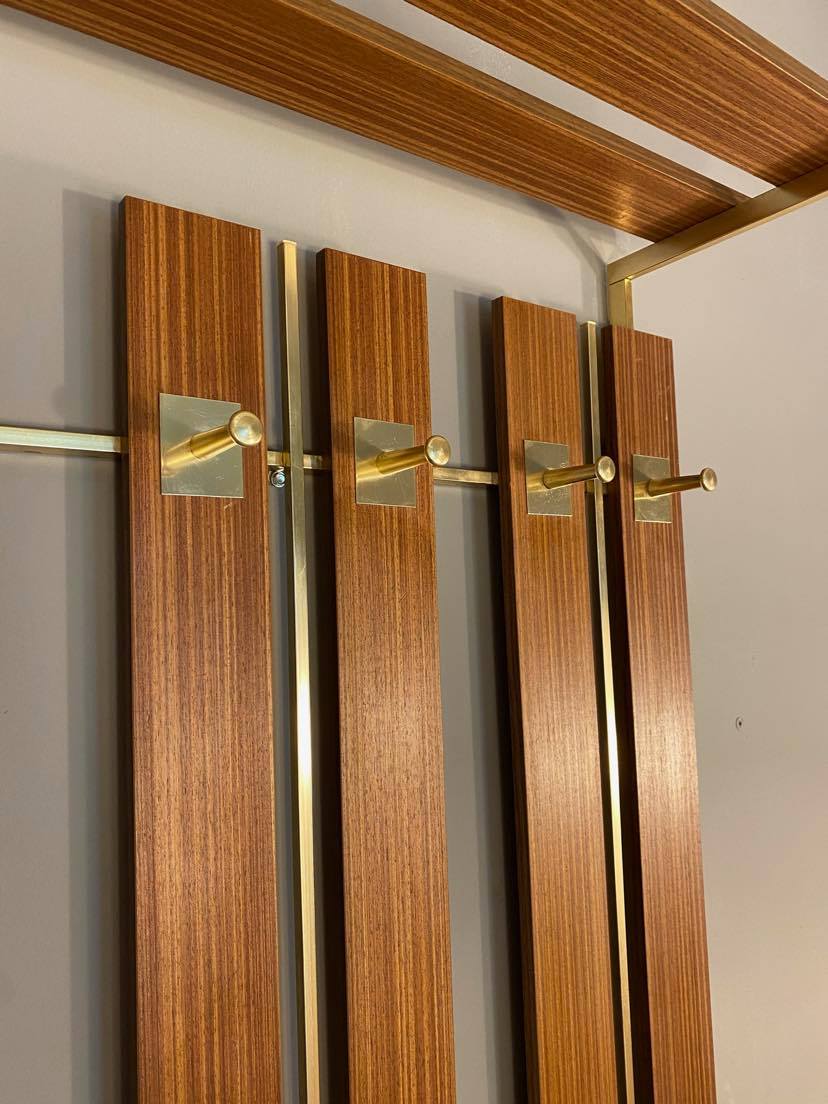 Wall hanger for clothes vintage teak 60