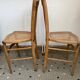 Paire chaises cannees bistrot
