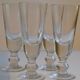 Série de 4 anciens verre verres à absinthe