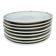 Set of 8 floral decorated porcelain dessert plates GDA Limoges