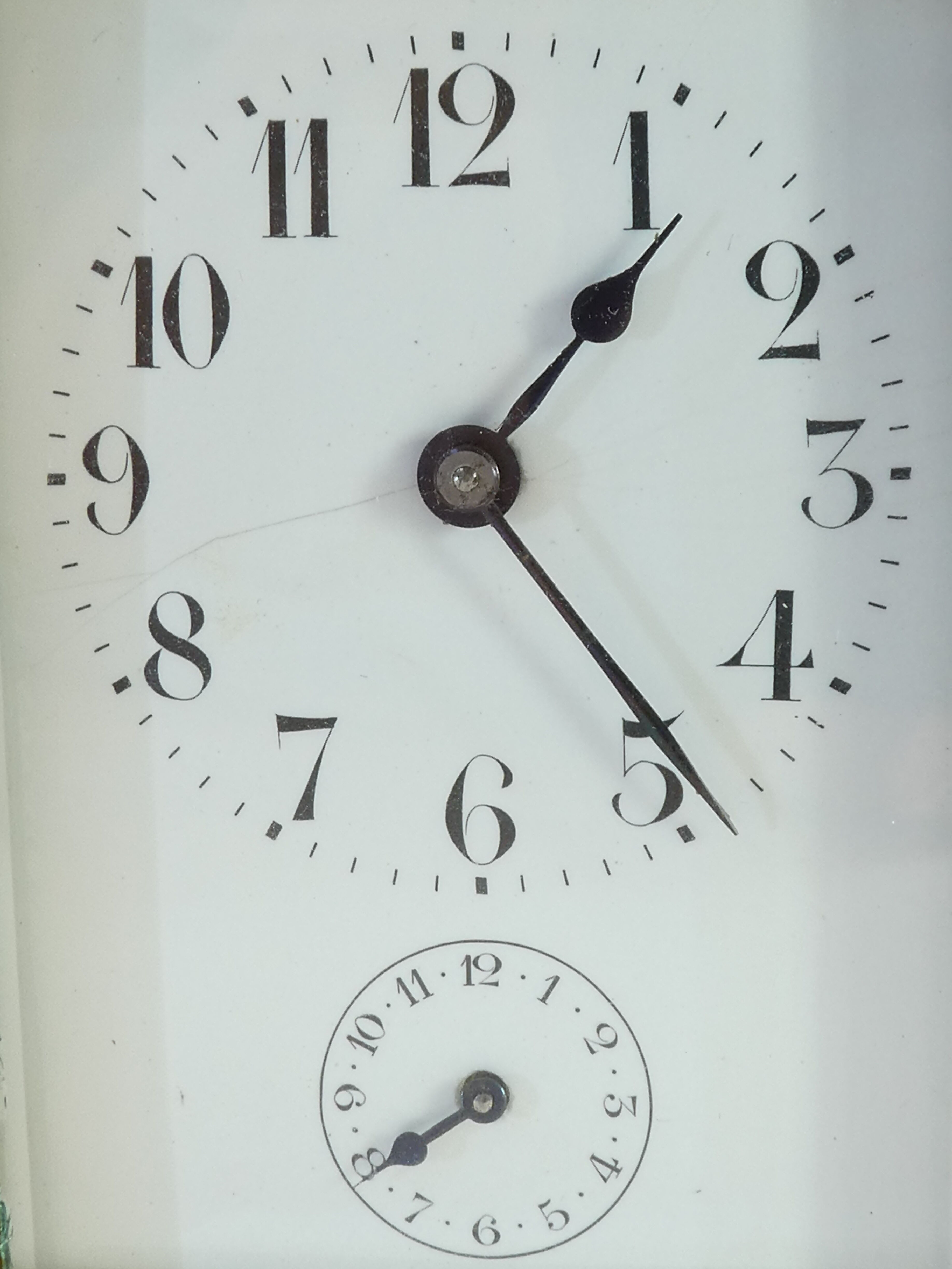 Officer's clock with functioning bell