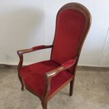 Fauteuil voltaire rouge