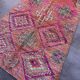 Tapis berbère rose 173 x 364 cm