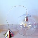 Glass globe pendant light