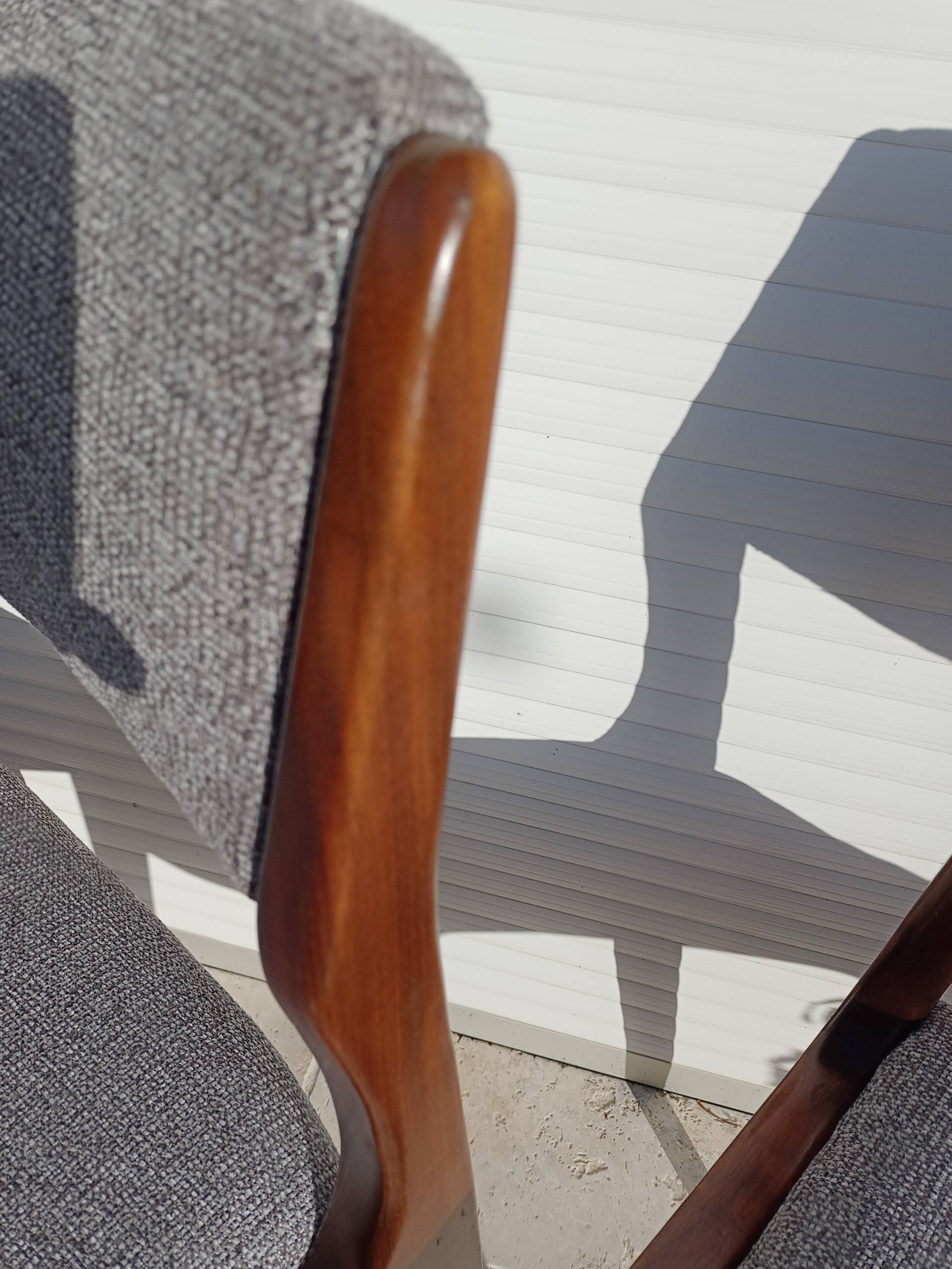 Scandinavian design chairs in rosewood