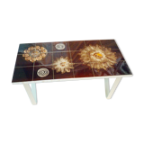 Brown ceramic living room table