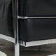 Fauteuil en cuir LC3 de Le Corbusier pour Cassina