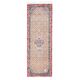 Vintage Turkish Oushak Handmade Wool Cotton Beige Runner Rug  98x284