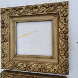 3 19th century gilded frames Wood and Stuk