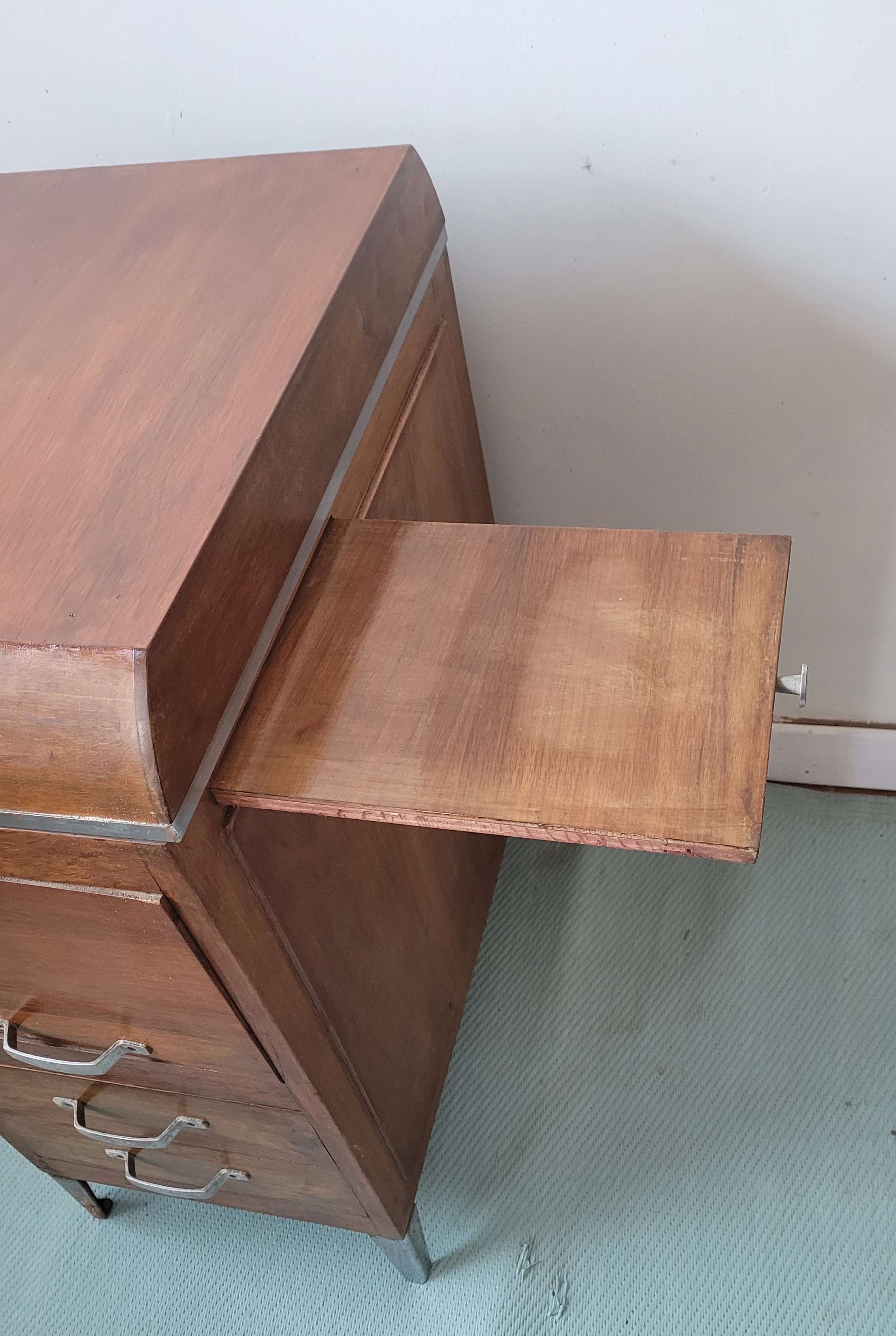Vintage wooden desk box / or bathroom furniture