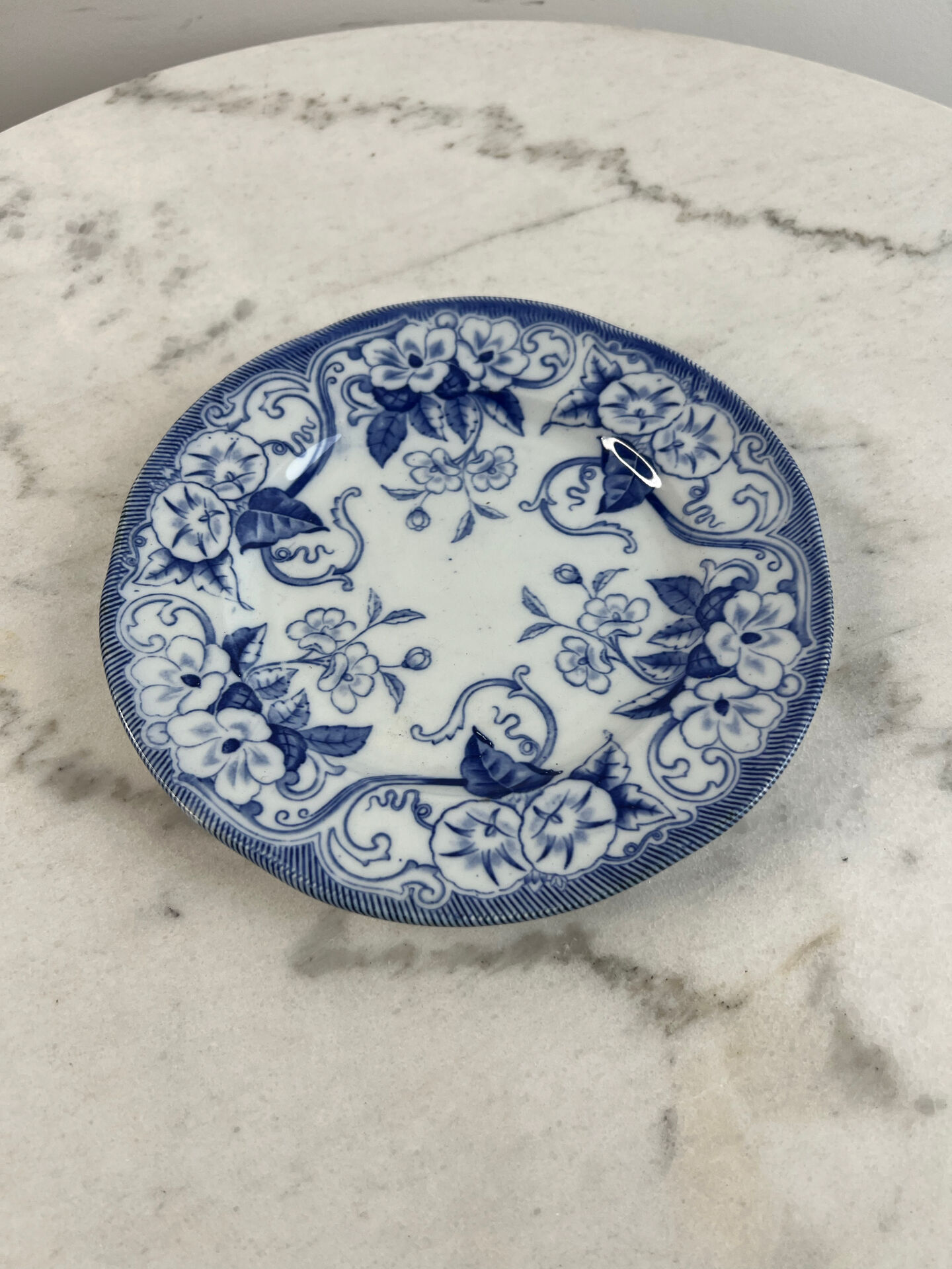 Creil Montereau Flora dessert plate