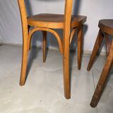 Paire de chaises vintage dépariées - Design minimaliste des années 50