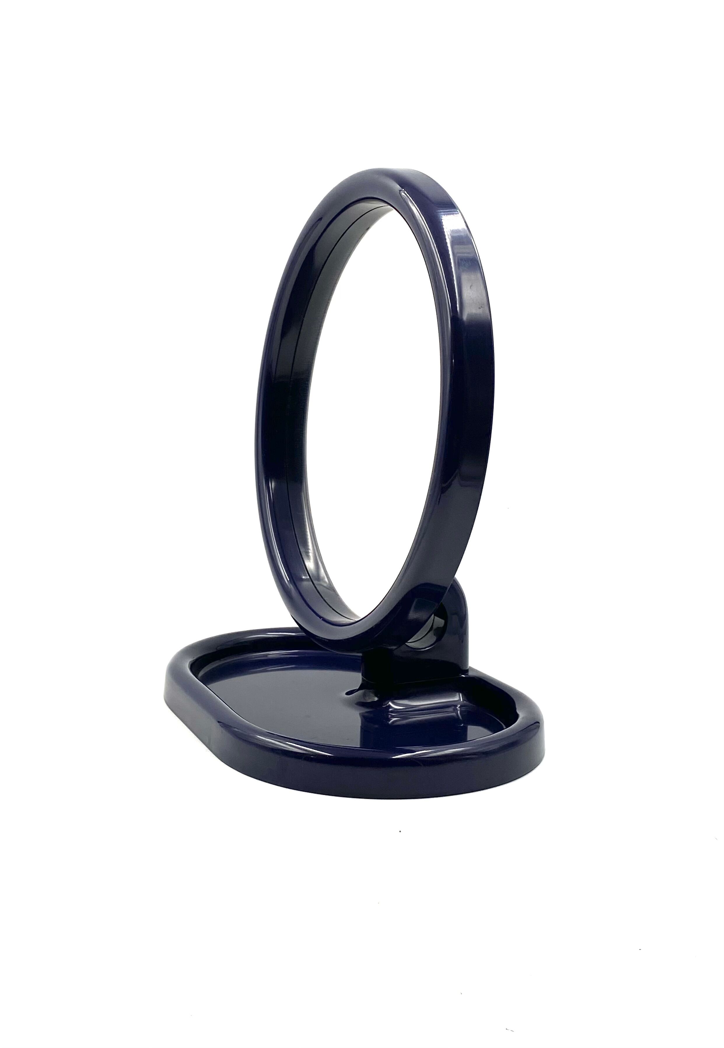 Olaf von Bohr, Blue Table Mirror, Gedy Italy, ca. 1970