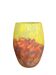 Art Deco, marbled glass vase by Muller Frères circa 1930