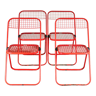 Series of 4 folding chairs by Talin, Italy