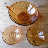 Small bowl years 70 and its two ramekins