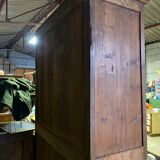 Large old pine cabinet