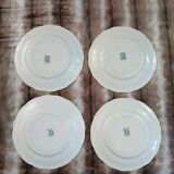 8 antique dessert plates in ironstone