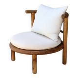ANA armchair in solid walnut