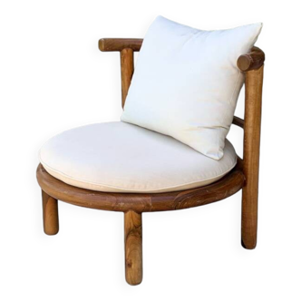 ANA armchair in solid walnut