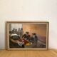 Oil on canvas under glass, "The Players" 1950