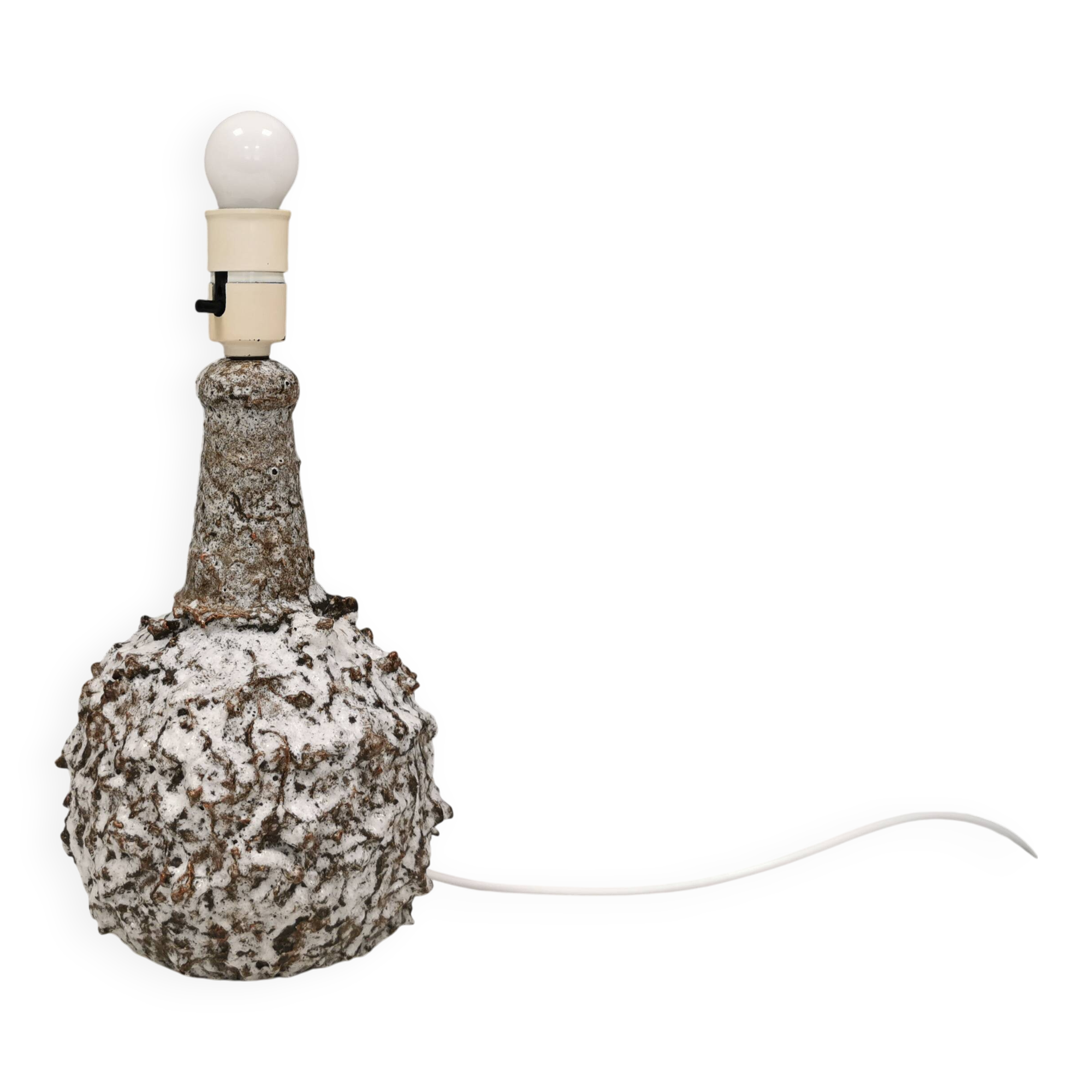 Table lamp with an organic expression, by Bartholdy ceramics Denmark 1970s