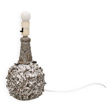 Table lamp with an organic expression, by Bartholdy ceramics Denmark 1970s