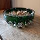 Carved crystal ashtray signed Saint Louis