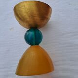 6 resin and gilded metal cups, Migeon and Migeon