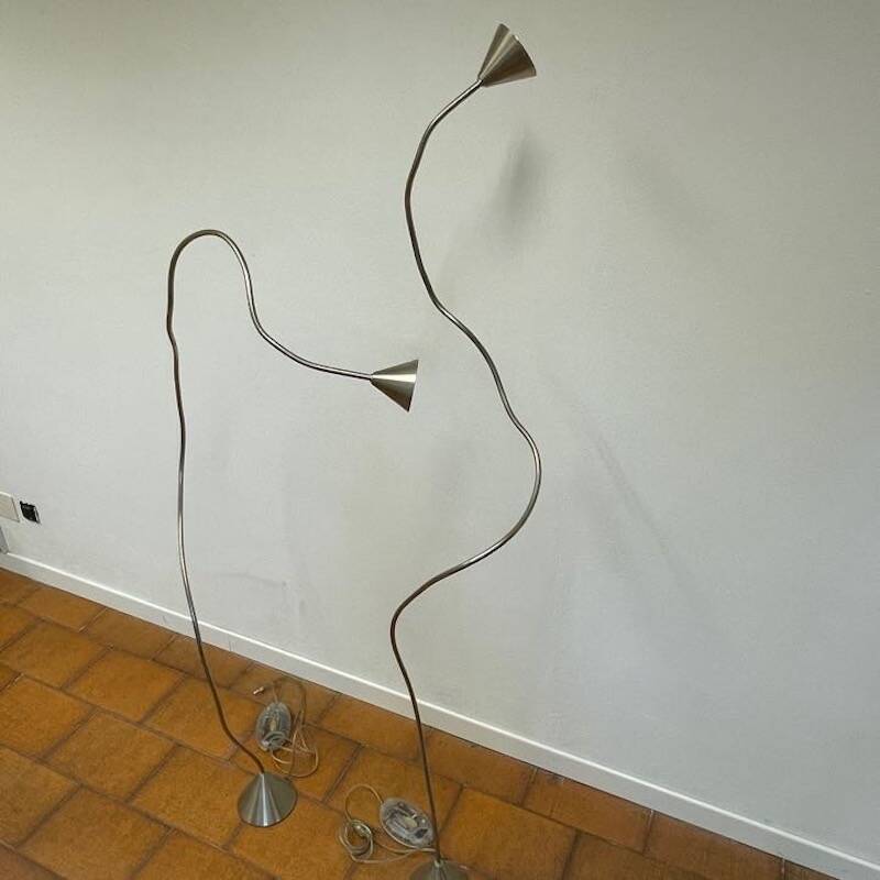 Lampade da terra Papiro di Sergio Calatroni per Pallucco, 1989