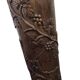 Vintage wooden column with carving