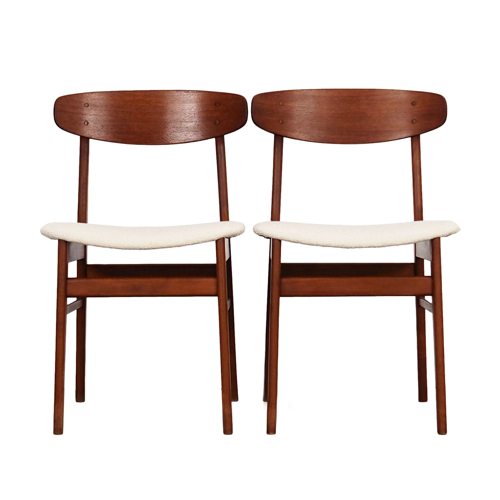 Set of two teak chairs, Danish design, 1960s, production: Denmark
