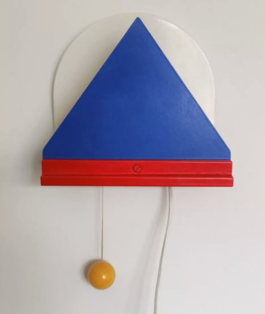 Applique murale vintage Ikea style Memphis, 1980